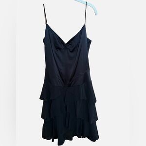 Women's Nicole Miller Silk Blend Black Formal Dress - Size 4